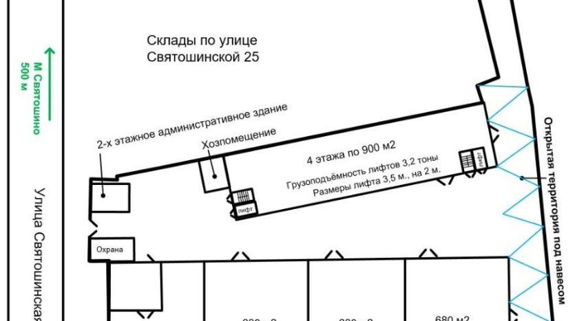 Rent - Dry warehouse, 6500 sq.m., Kiev - 4