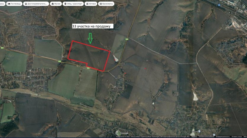 Sale land plot 640000 sq.m. Mala Kolyban - 2