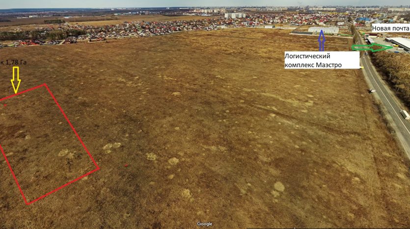 Sale land plot 17800 sq.m. Sviatopetrivske village